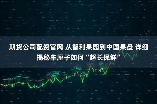 期货公司配资官网 从智利果园到中国果盘 详细揭秘车厘子如何“超长保鲜”