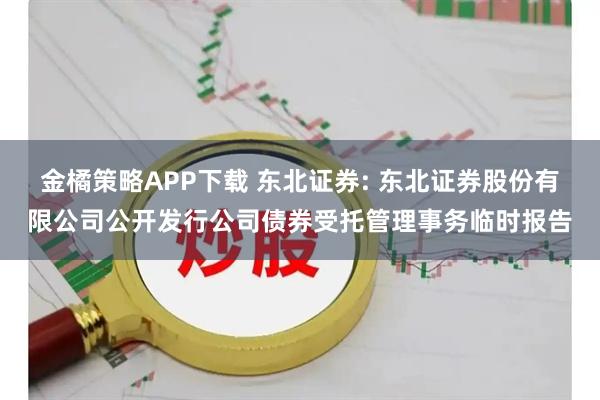 金橘策略APP下载 东北证券: 东北证券股份有限公司公开发行公司债券受托管理事务临时报告